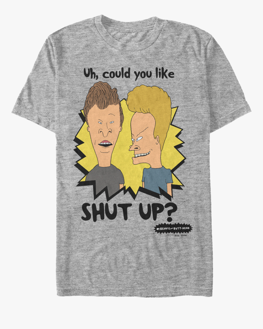 Shut Up Beavis And Butt Head T Shirt - Mtv Beavis And Butthead T Shirt, HD Png Download, Free Download