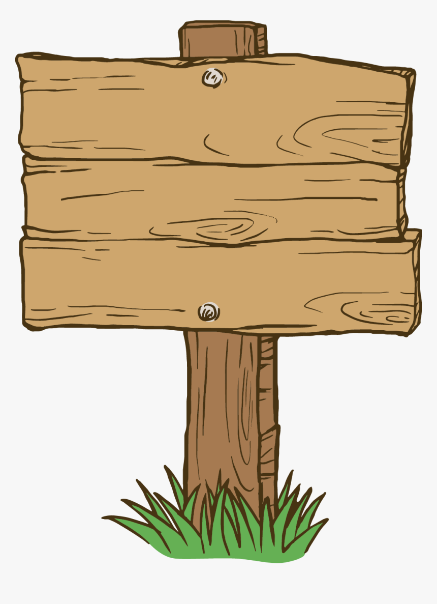 Wood Euclidean Vector - Transparent Cartoon Wooden Sign, HD Png Download, Free Download