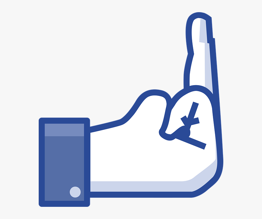 Facebook, Social Network, Like, Do Not Like It, Symbols - Like Middle Finger Png, Transparent Png, Free Download