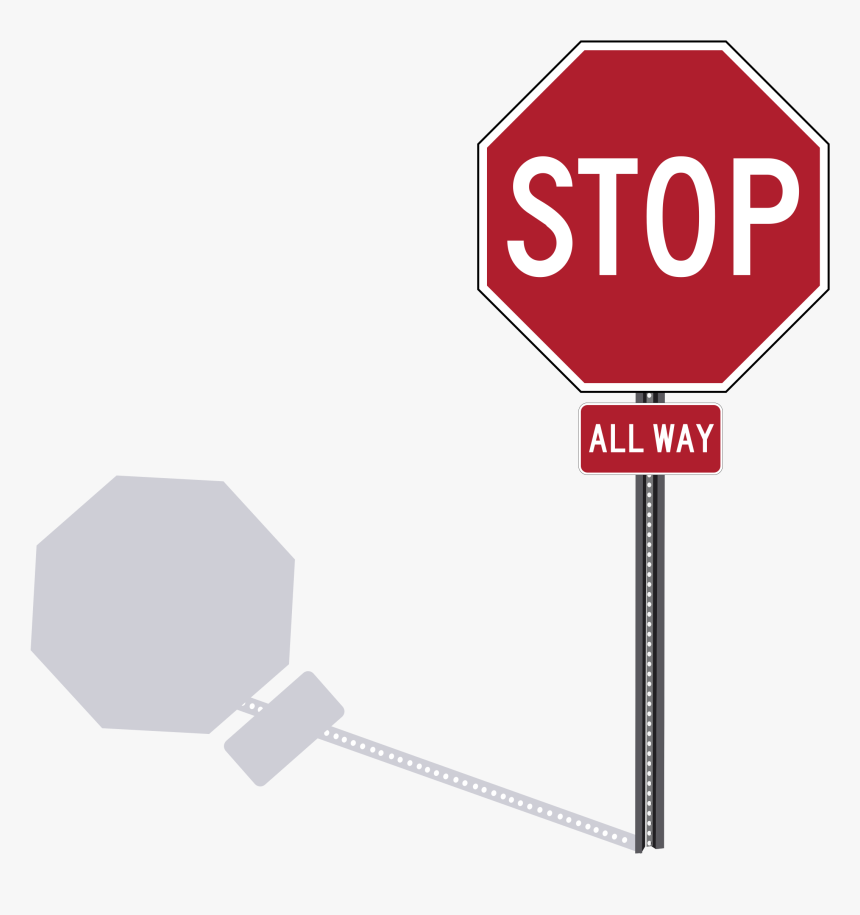 Stop Sign Vector Graphics Stop 2 Image Clipart - Drawing Of A Stop Sign, HD Png Download, Free Download