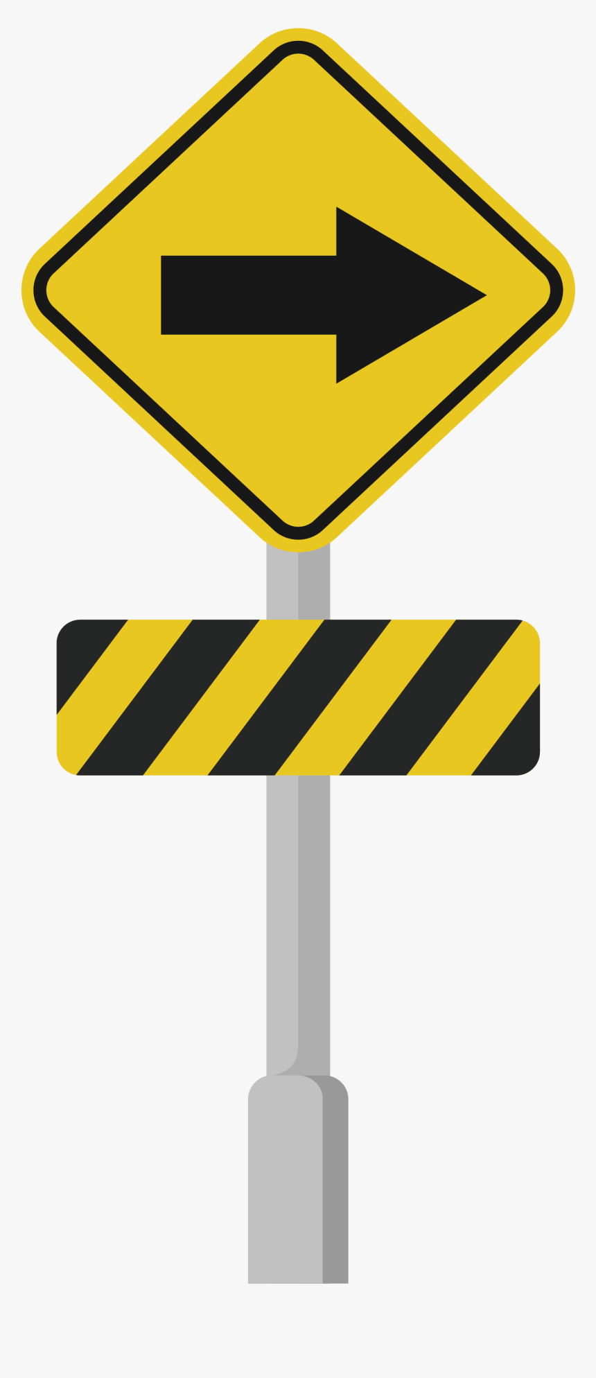 Clip Art Traffic Download Right Transprent - Right Road Sign Png, Transparent Png, Free Download