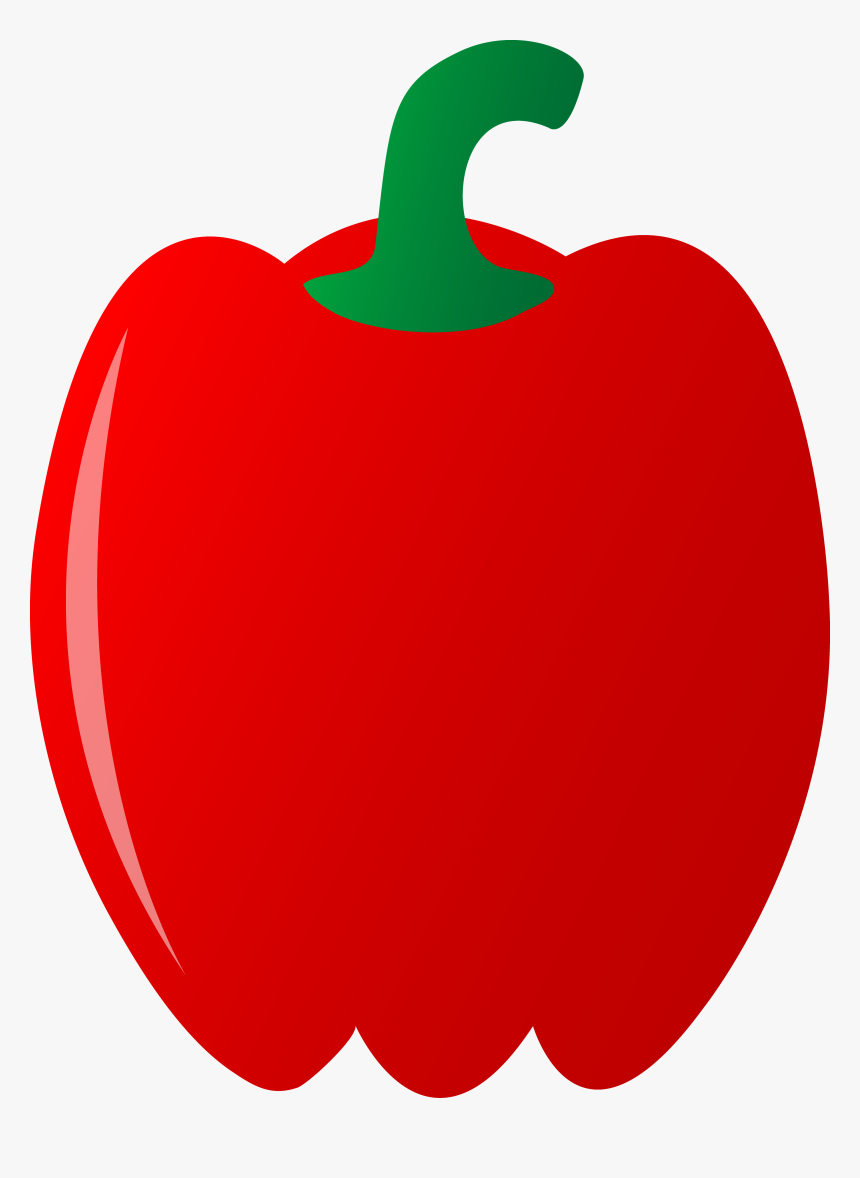 Red Bell Pepper Free - Red Bell Pepper Clipart, HD Png Download, Free Download