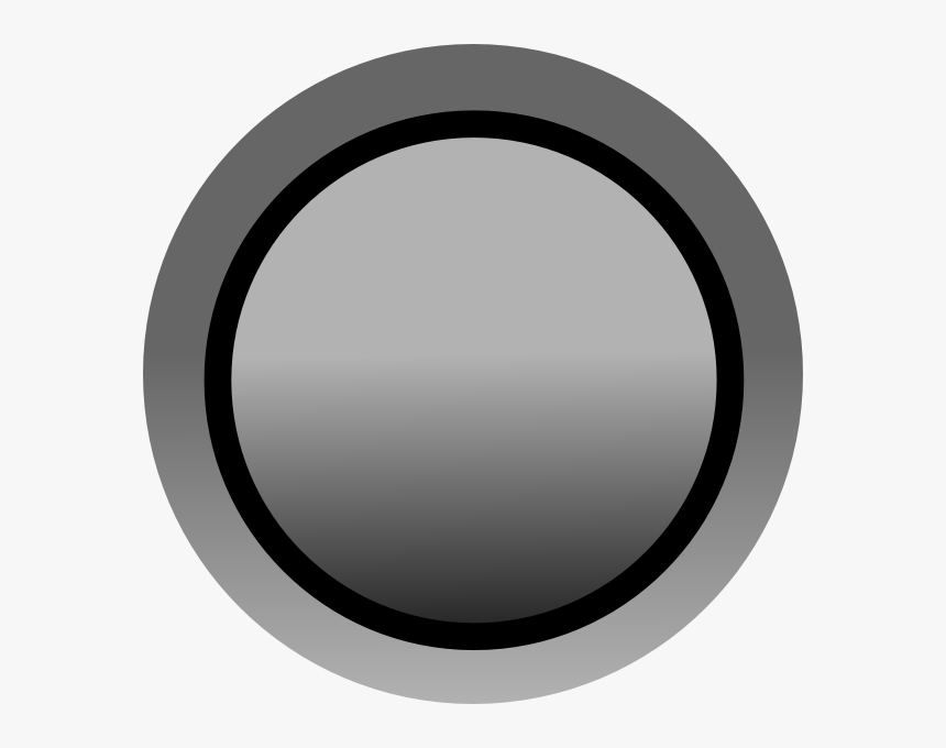 Grey Button Svg Clip Arts - Circle, HD Png Download, Free Download