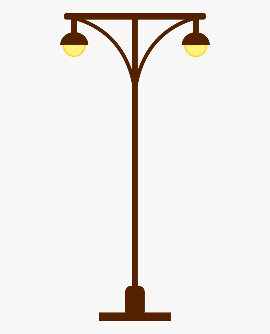 Street Lamp Post- Light Post, Two Lights - Clip Art Lamp Post, HD Png Download, Free Download