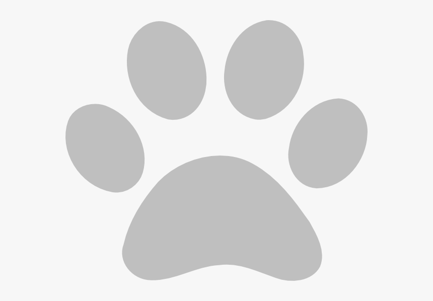 Grey Pawprint Svg Clip Arts - Grey Dog Paw Print, HD Png Download, Free Download