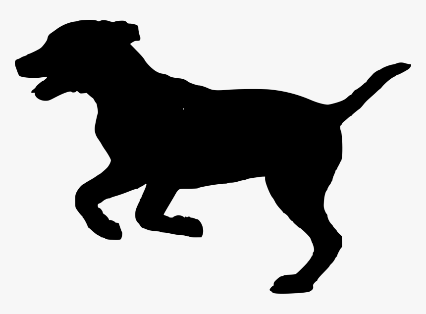 Silueta, Perro, Perrito, Animales, Casa De Perro - Running Dog Silhouette, HD Png Download, Free Download