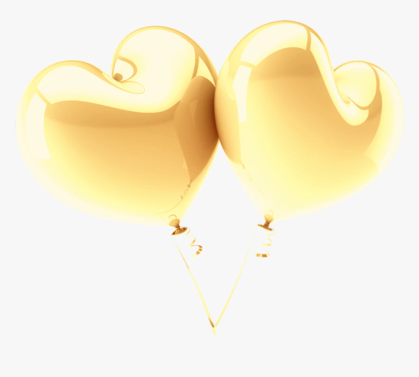 #hearts #corazones #ballons #globos #gold #dorados - Globos Corazones Dorados Png, Transparent Png, Free Download