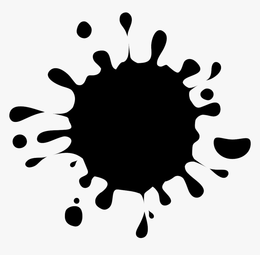 Clip Art Manchas De Tintas - Color Black Paint Splatter, HD Png Download, Free Download