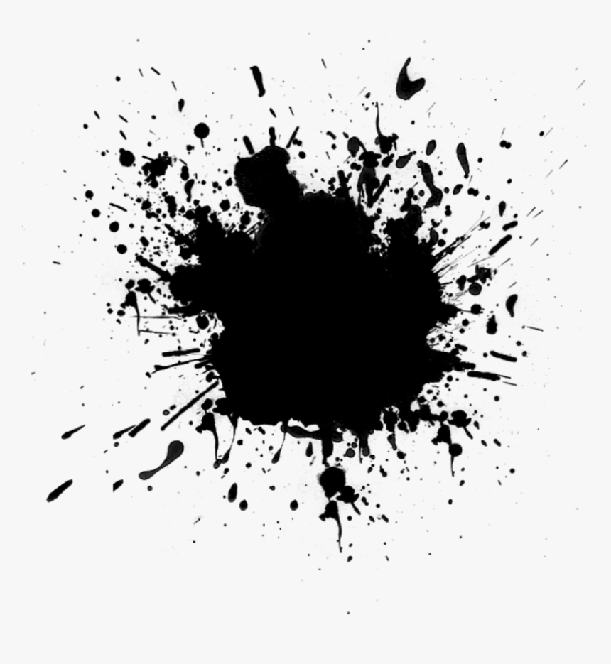 Tinta Mancha Png - Black Paint Splatter, Transparent Png, Free Download