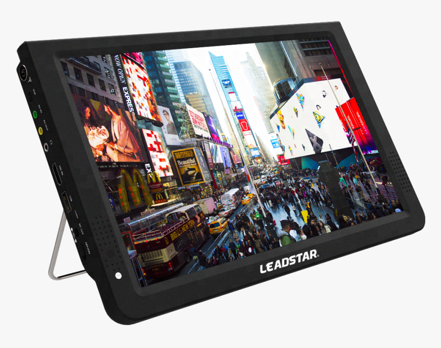 14 Inch Flat Screen Tv Digital Portable Dvb-t2 Atsc - Leadstar 14 Inch Portable Tv, HD Png Download, Free Download