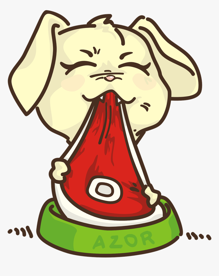 Dog Eating Meat Cartoon, HD Png Download, Free Download