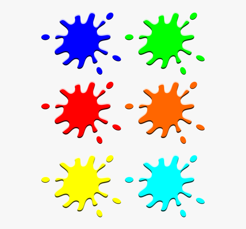 Manchas, Blobs, Colores, Gotas, Tinta, Bienvenida, - Splash Paints Clip Art, HD Png Download, Free Download