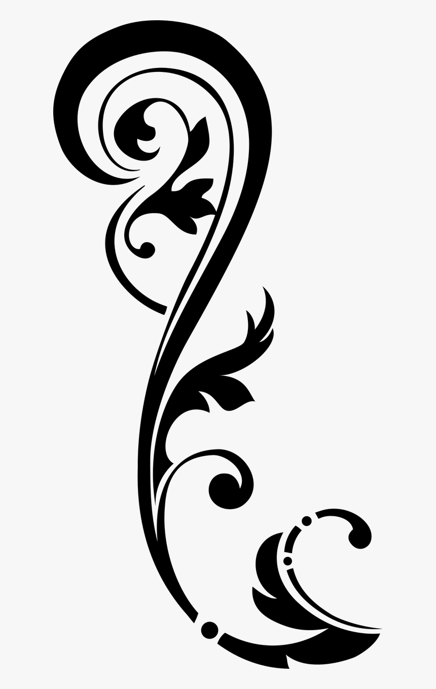 Png Flower Black And White, Transparent Png, Free Download