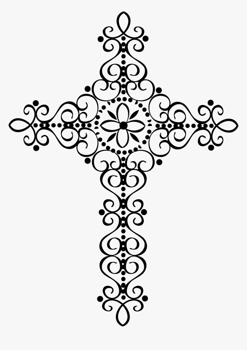 Cross Clipart Fancy - Transparent Background Fancy Cross Clipart, HD Png Download, Free Download