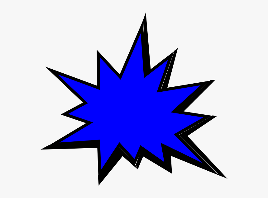 Blue Comic Pow Png, Svg Clip Art For Web - Blue Comic Pow Png, Transparent Png, Free Download