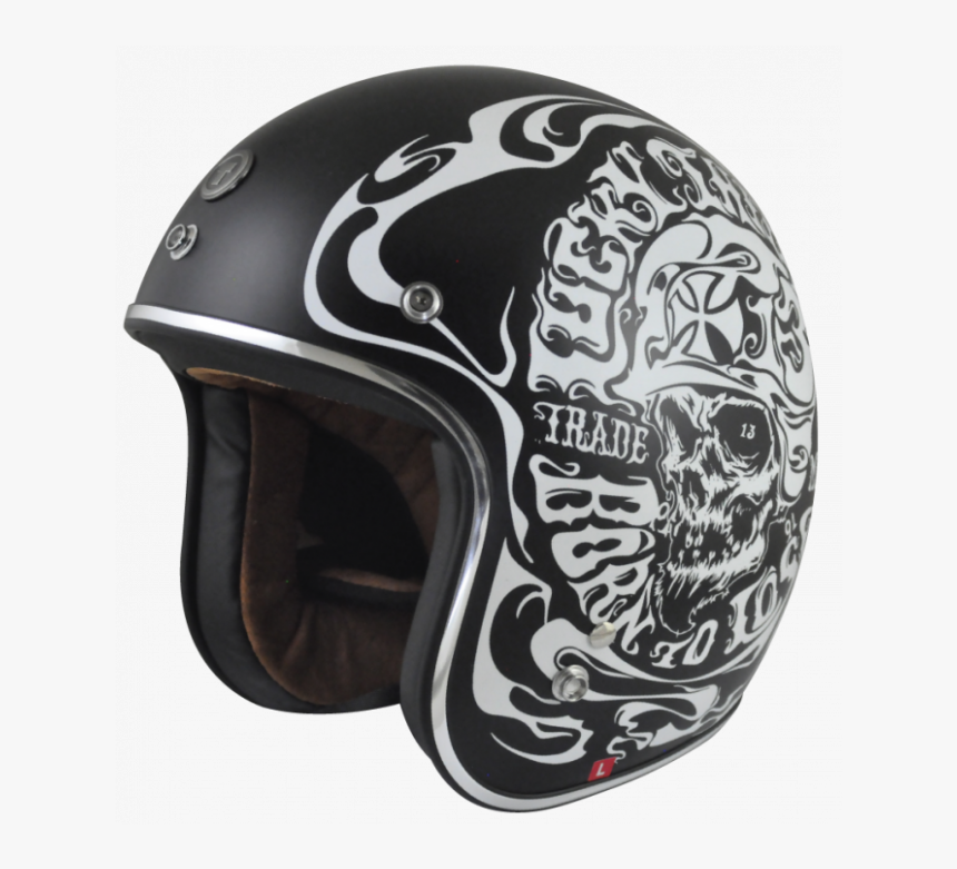 Torc T-50 Smoke Skull - Skull Open Face Motorcycle Helmet, HD Png Download, Free Download