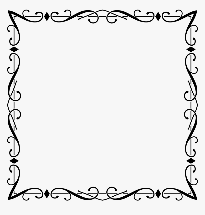 Elegant Fancy Border Design , Transparent Cartoons - Frame Elegant Border Design, HD Png Download, Free Download