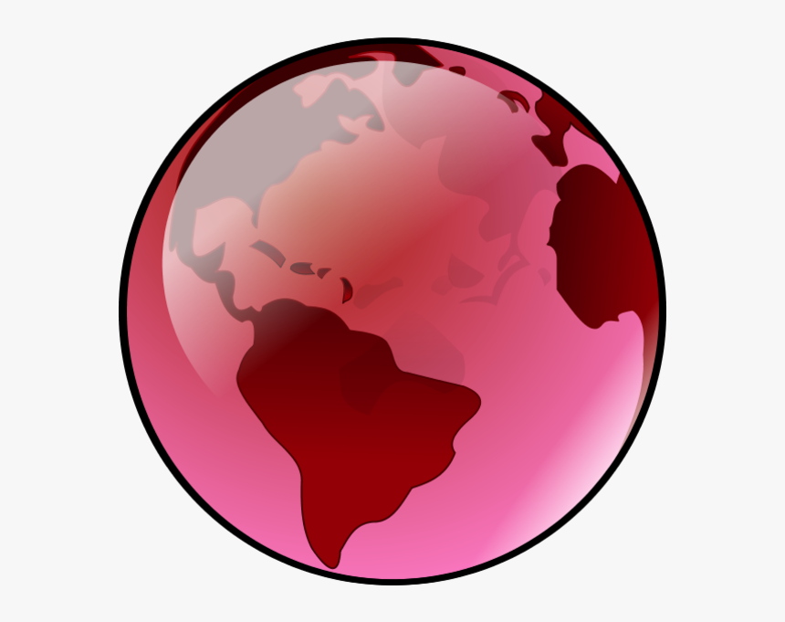 Globe Clipart Pink - Globe Blue, HD Png Download, Free Download