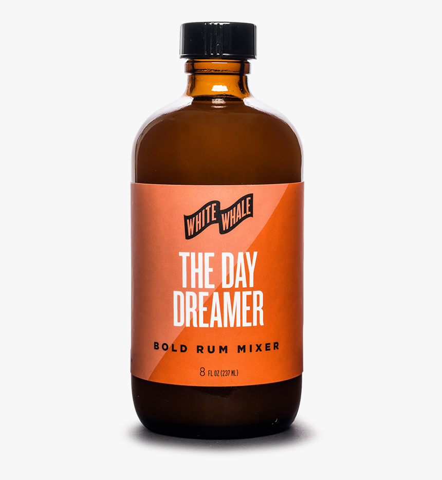 White Whale The Day Dreamer Front - Glass Bottle, HD Png Download, Free Download
