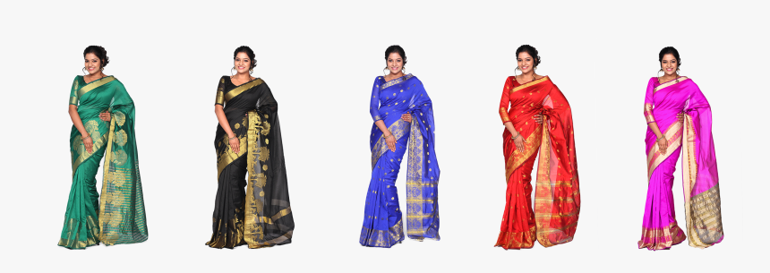 Silk Cotton Sarees Png , Png Download - Sari, Transparent Png, Free Download