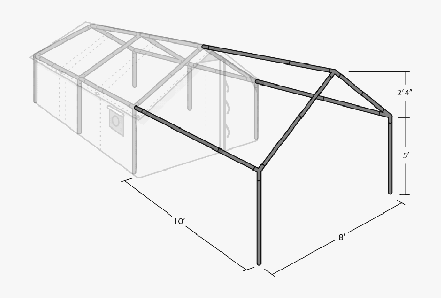 Cook Shack Extension For Wall Tent "
 Title="cook - Architecture, HD Png Download, Free Download