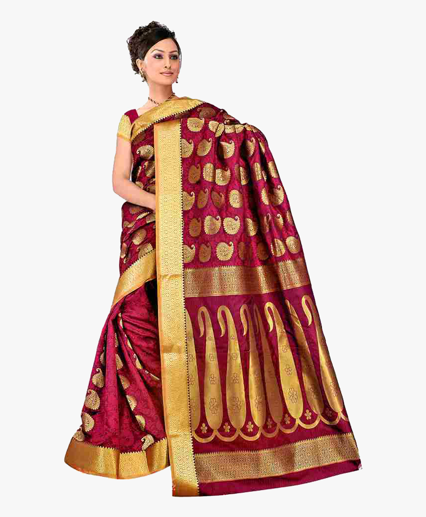 Silk Saree , Png Download - Tamilnadu Saree, Transparent Png, Free Download