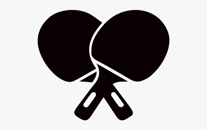 Table Tennis - Table Tennis Racket Clipart Black And White, HD Png Download, Free Download