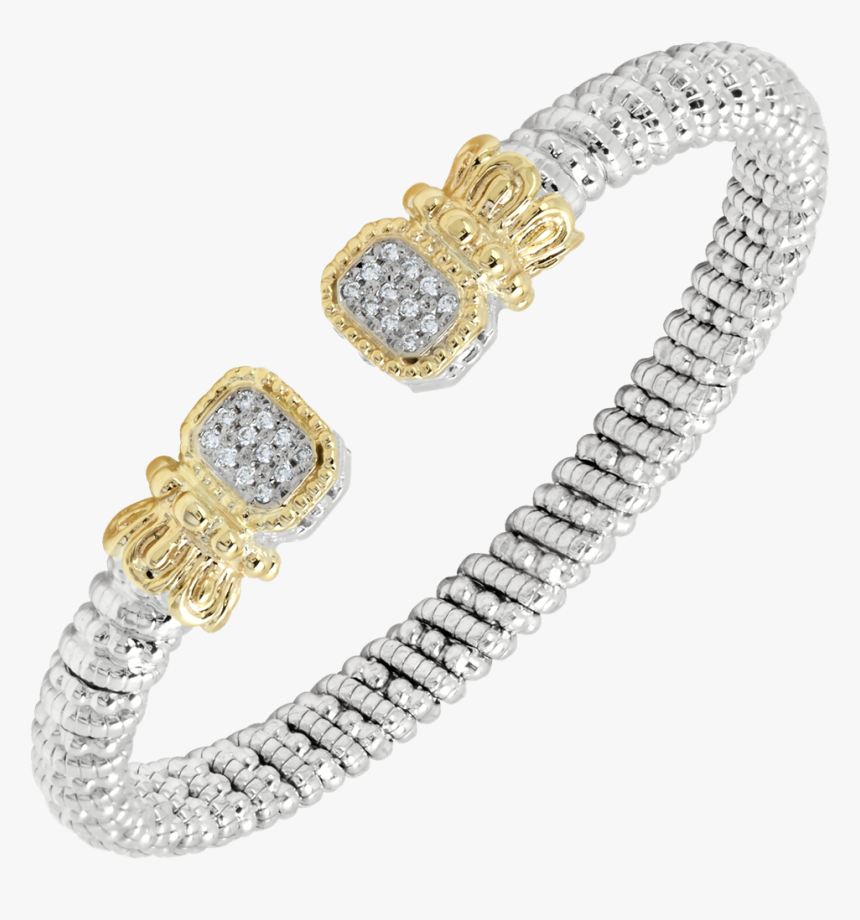 Alwand Vahan 14k Yellow Gold & Sterling Silver Diamond - Diamond Bracelet Gold Png, Transparent Png, Free Download