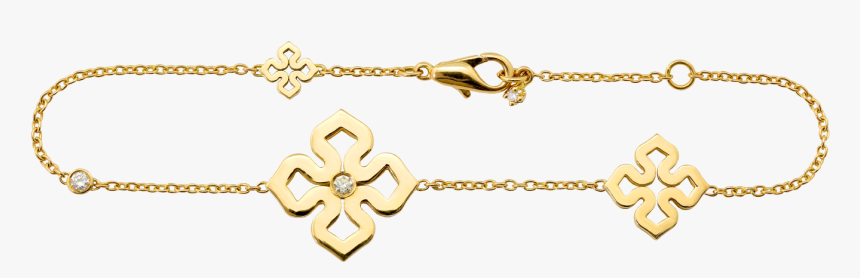 Gold Bracelet With Little Diamonds - Chain, HD Png Download, Free Download