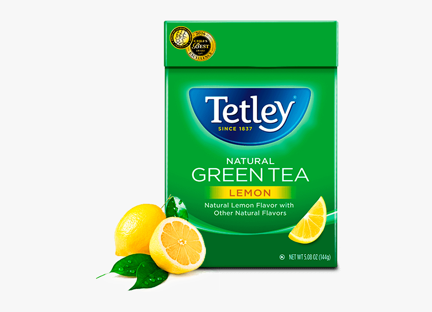 Green Tea With Lemon - Tetley Black Tea, HD Png Download, Free Download