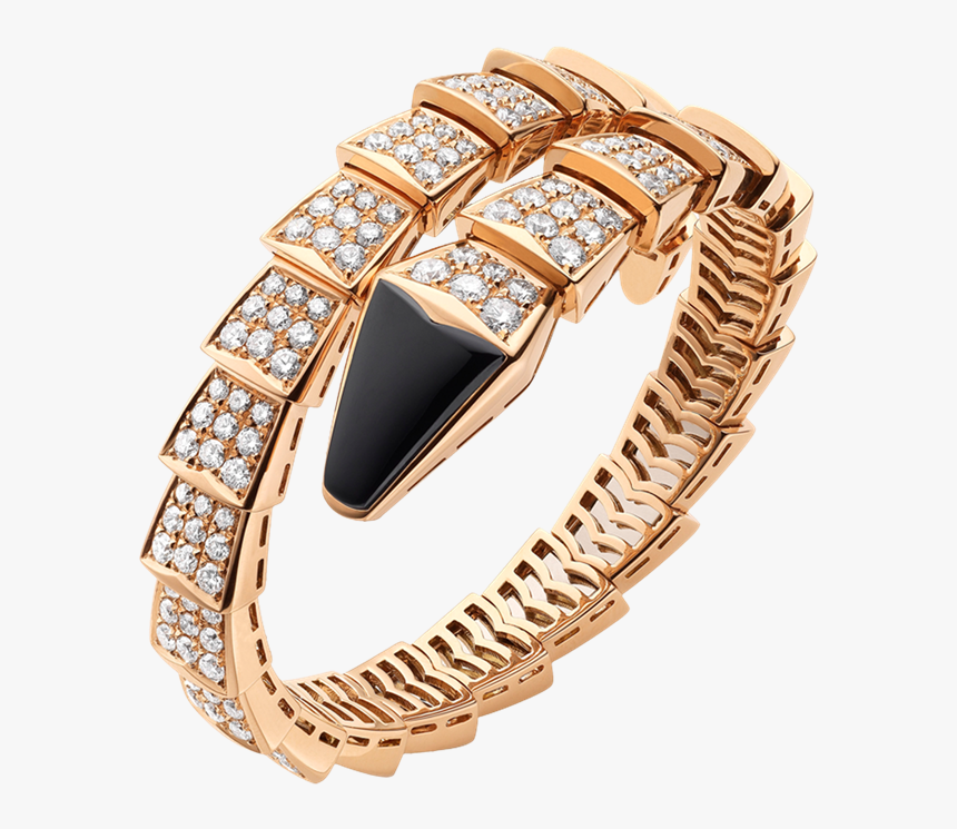 Replica Bvlgari Serpenti 18k Pink Gold Bracelet With - Bvlgari Gold Serpenti Bracelet, HD Png Download, Free Download