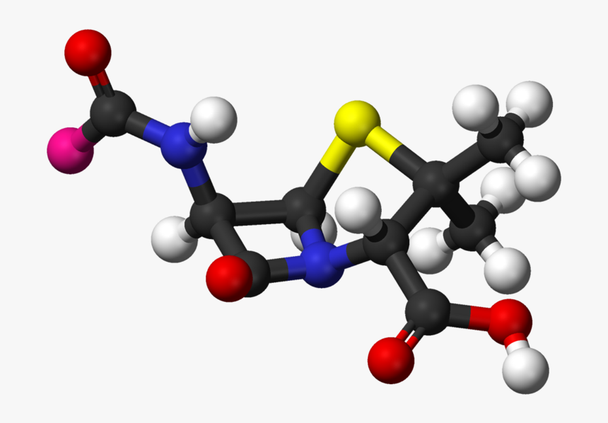 Penicillin Nucleus 3d Balls - History Of Antibiotics Penicillin, HD Png Download, Free Download