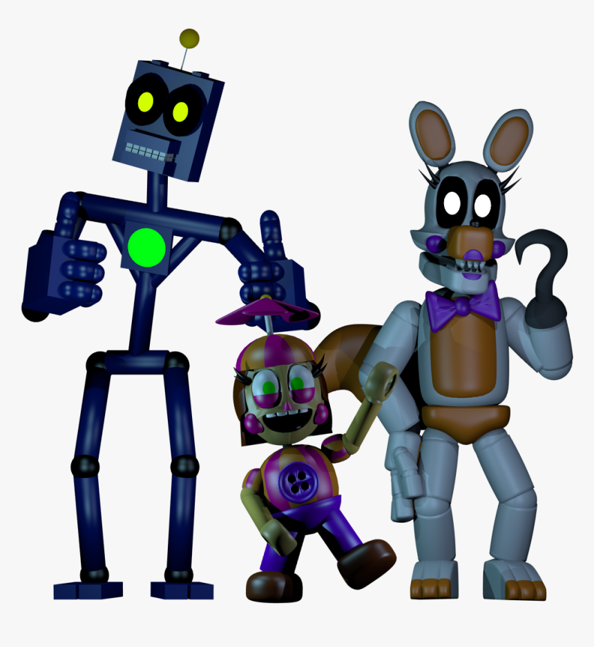 The Npcs From Fnaf World Are Back Together - Fnaf World Endo 2, HD Png Download, Free Download