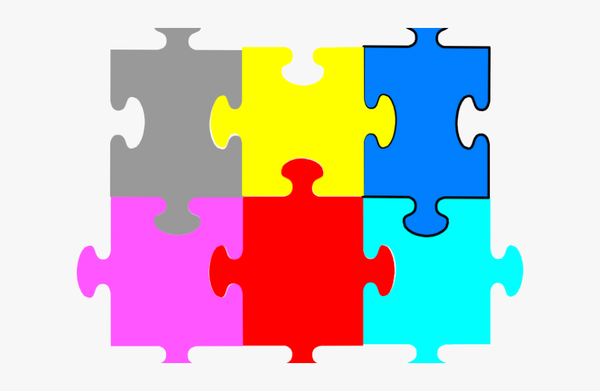 Jigsaw Puzzle Pieces Clipart Png - Blank Puzzle Pieces Colored, Transparent Png, Free Download