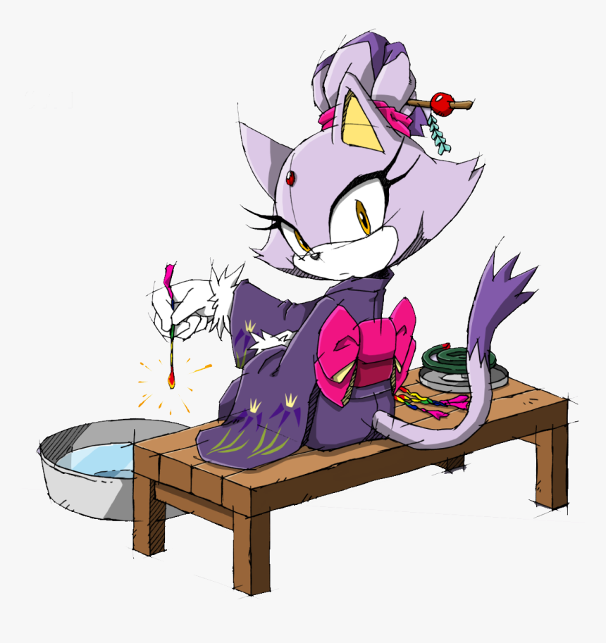 Wallpaper 130 Blaze 08 Pc - Blaze The Cat Kimono, HD Png Download, Free Download