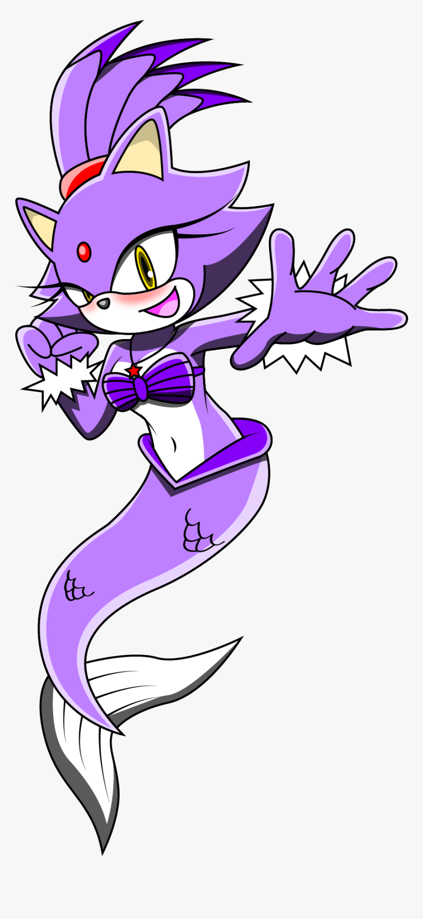 Blaze The Cat-maid By Arung98 - Blaze The Cat Exe, HD Png Download, Free Download
