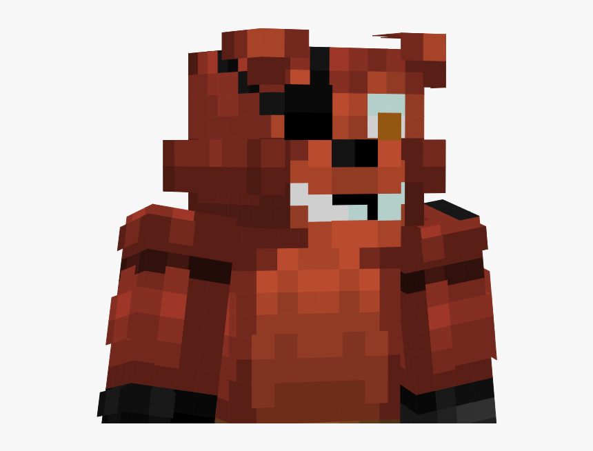 Minecraft Fnaf World Foxy Skin , Png Download - Minecraft Foxy Skin, Transparent Png, Free Download