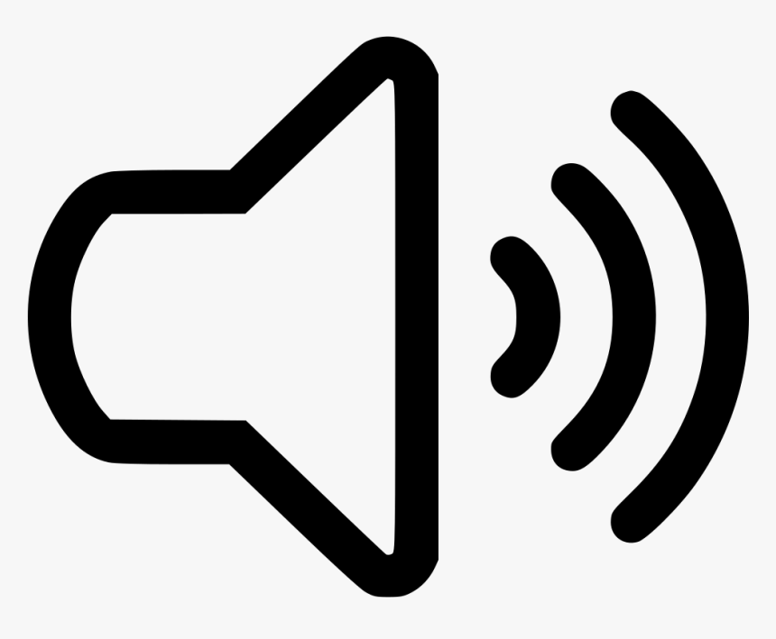 Volume Sound Audio On - Audio Icon White Png, Transparent Png, Free Download