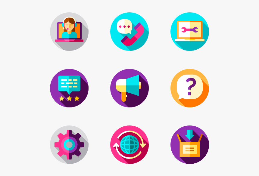 Tech Support - Business Flat Icon, HD Png Download, Free Download