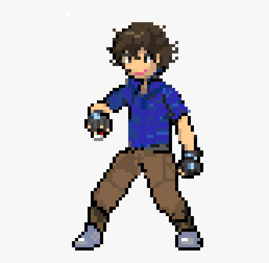 Pokemon Trainer Sprite Clipart , Png Download - Pokemon Trainer Nate Sprite, Transparent Png, Free Download