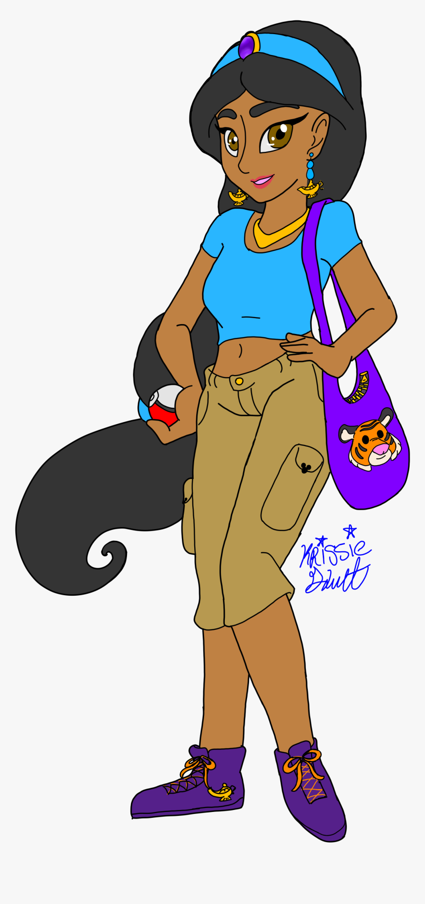 Jasmine As A Pokemon Trainer - Cartoon, HD Png Download, Free Download