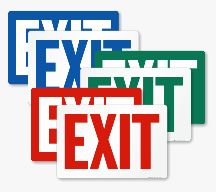 Weight Capacity Signs - Emergency Exit Signs, HD Png Download, Free Download