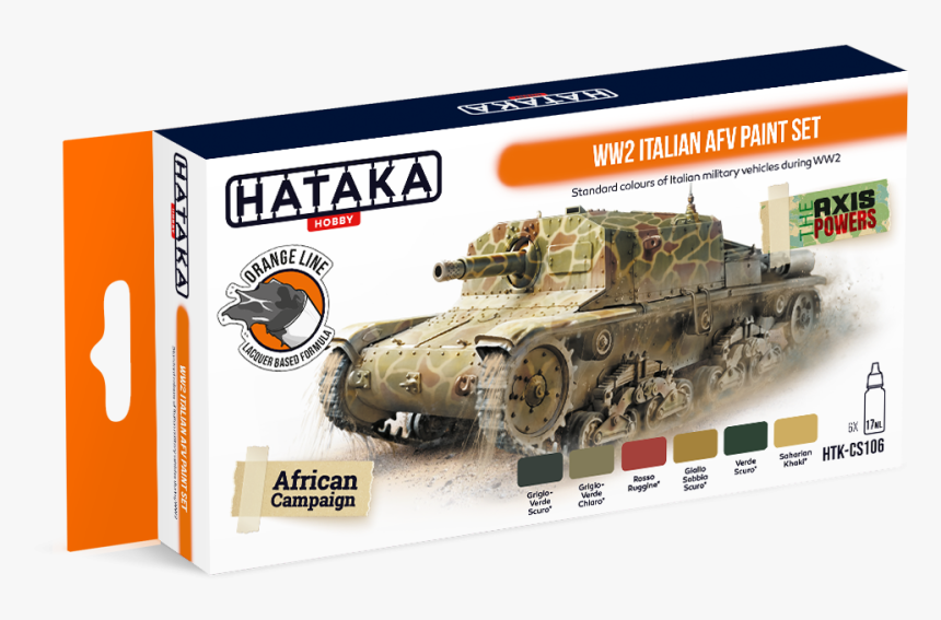 Ww2 Italian Afv Paint Set Hataka - Hataka Usnavy Set, HD Png Download, Free Download