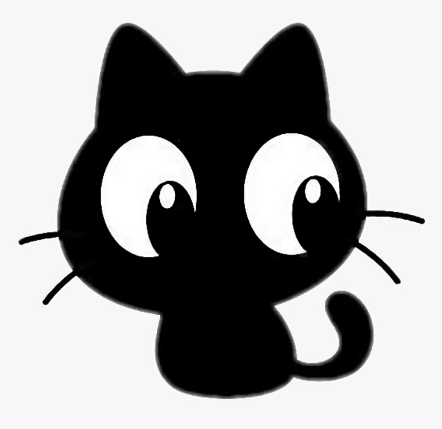 #freetoedit #cute #kawaii #cat #blackcat #chacha #dofus - Cute Black Cat Clipart, HD Png Download, Free Download