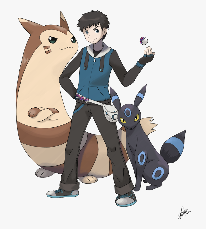 Male Pokemon Trainer Art - Pokemon Trainer Art Style, HD Png Download, Free Download