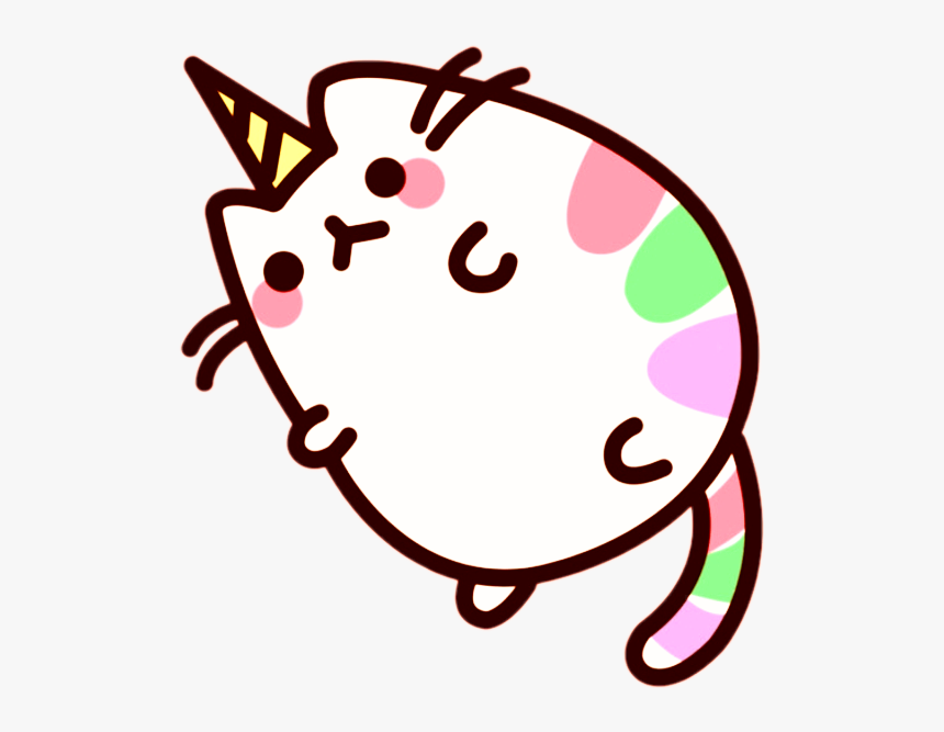 Transparent Fat Cat Clipart - Unicorn Fat Pusheen Cat, HD Png Download, Free Download