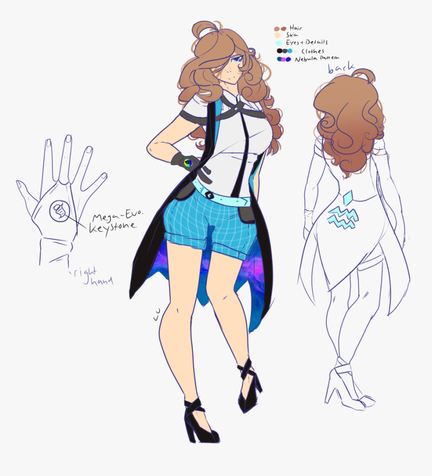 Pokemon Trainer Oc Ref - Female Pokemon Trainer Oc, HD Png Download, Free Download