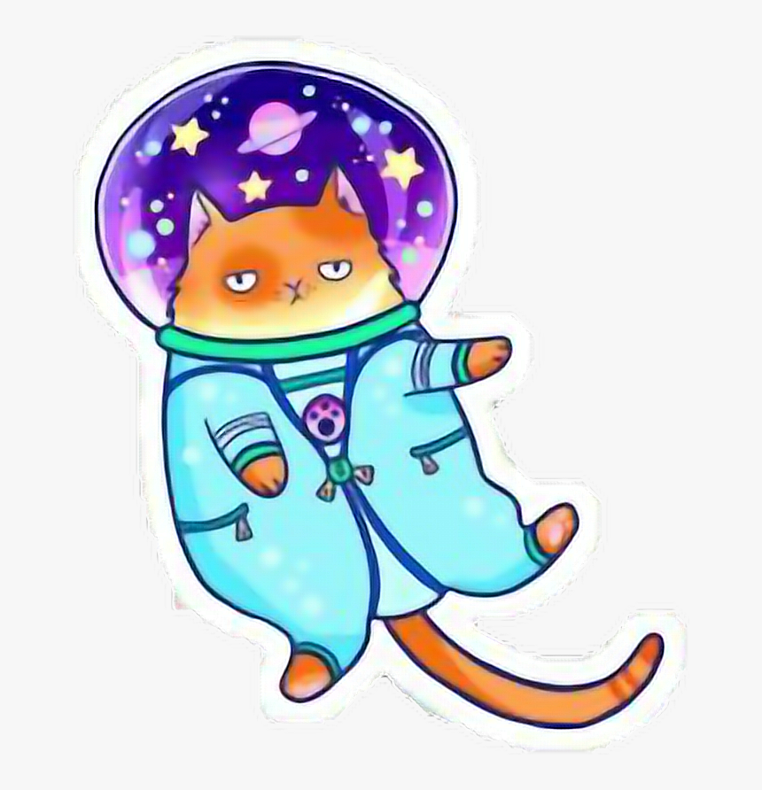 💖not My Art💖 Space Cat - Space Cat Clipart, HD Png Download, Free Download