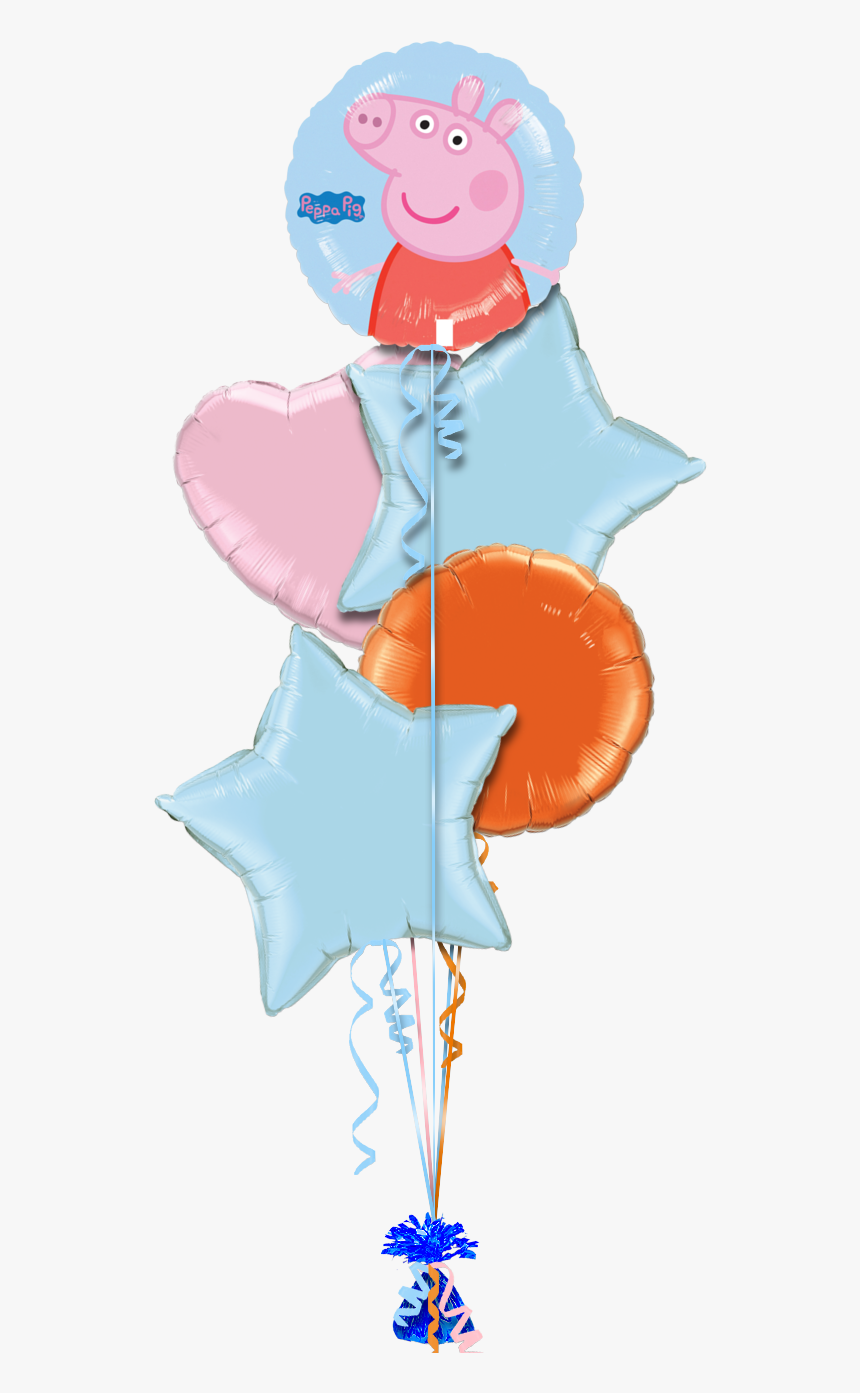 Peppa Pig Birthday Balloon - Peppa Pig Balloons Png, Transparent Png, Free Download