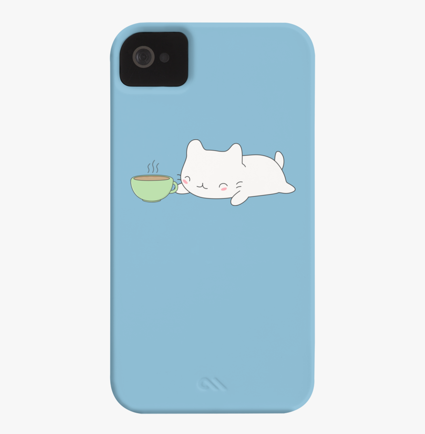 Cute And Kawaii Coffee Cat Barely There Phone Case - Rat, HD Png Download, Free Download